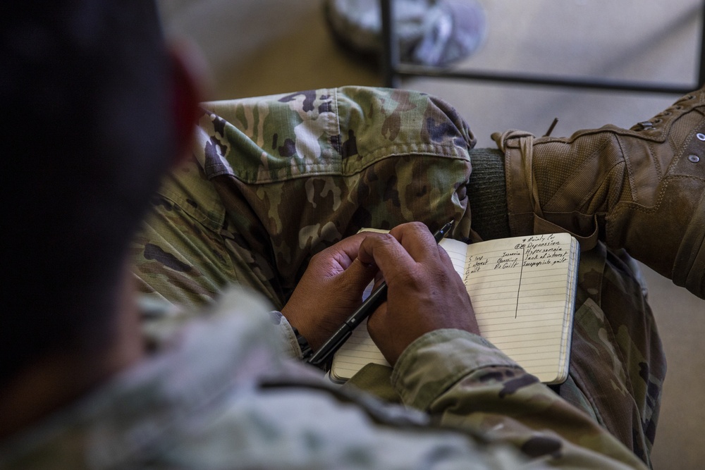 546th Medical Company Soldiers run aid station at Fort McCoy