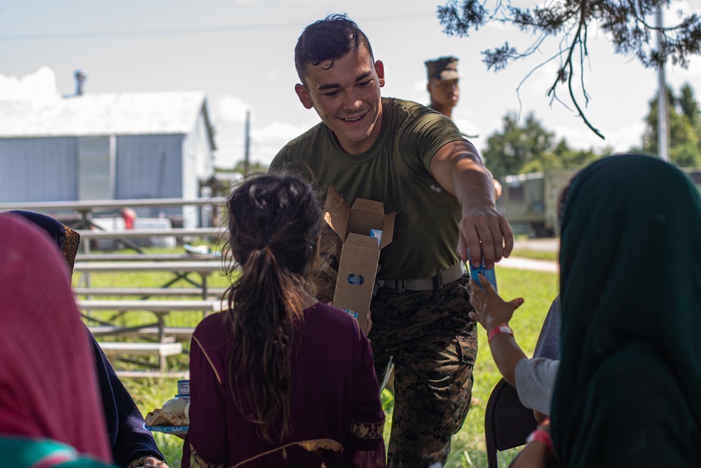 Afghan's settle into Upshur Village, Quantico, Virginia