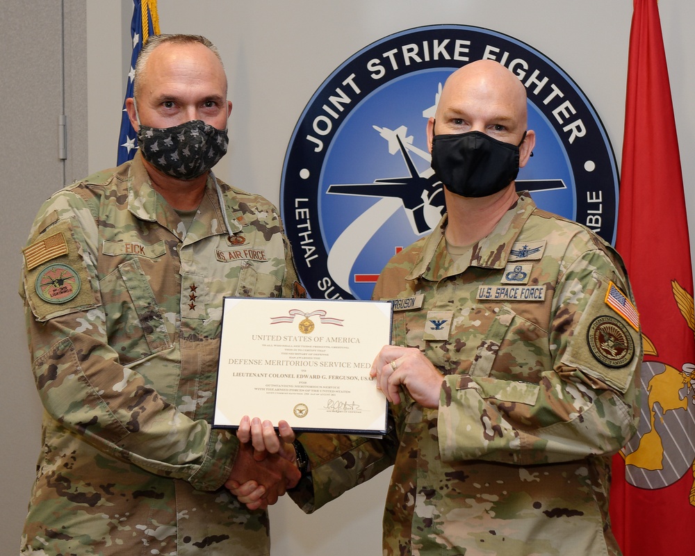 F35 awards Defense Meritorious Service Metal