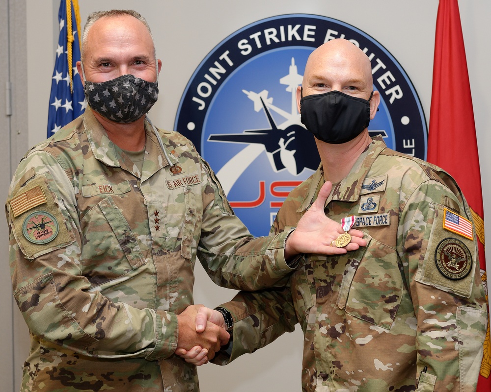 F35 awards Defense Meritorious Service Metal