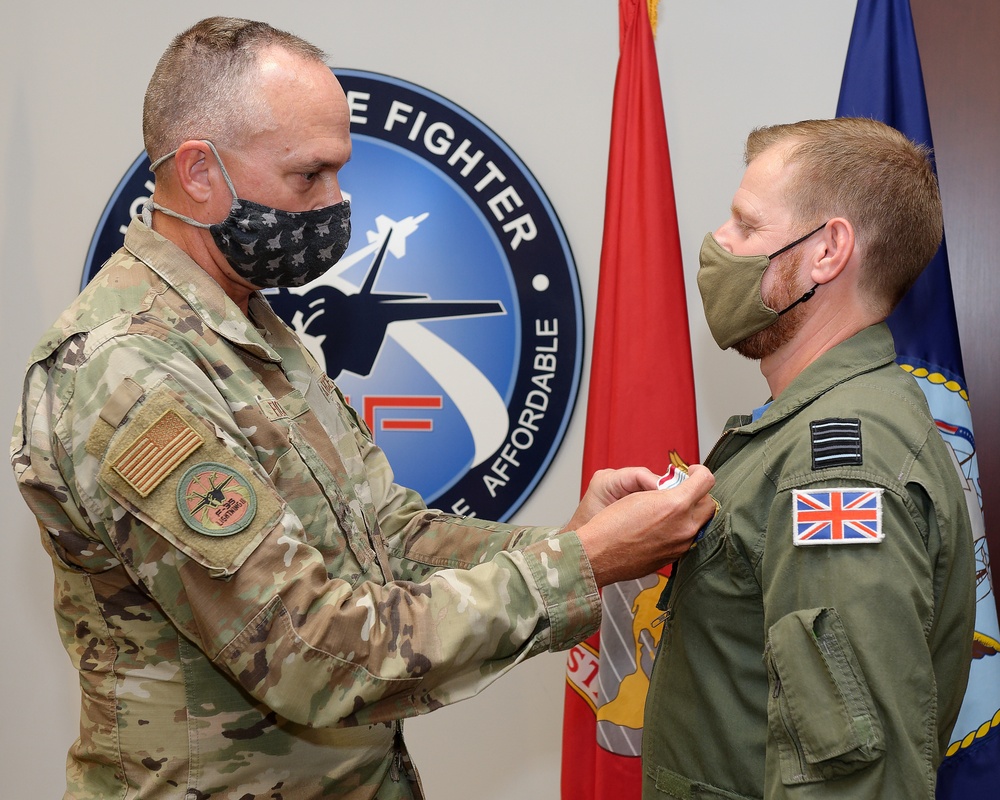 F35 awards Defense Meritorious Service Metal