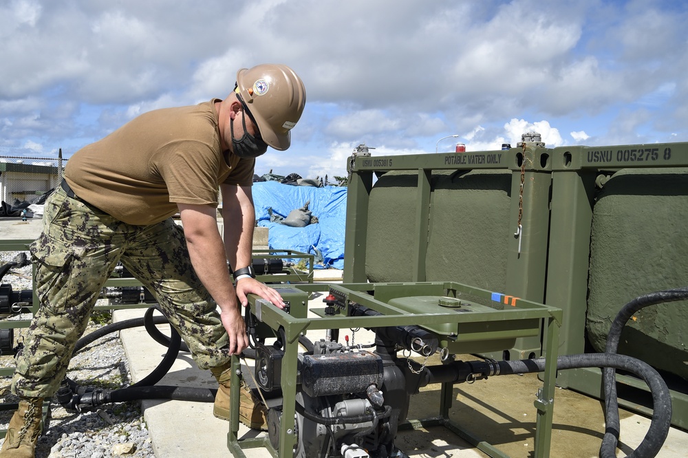 US Navy Seabees assigned to NMCB-5 support Exercise Noble Union