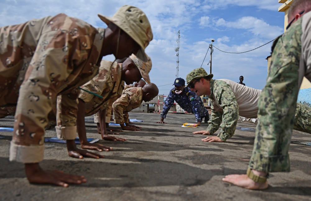 U.S. Navy MSRON 11 Trains Djiboutian Navy Recruits