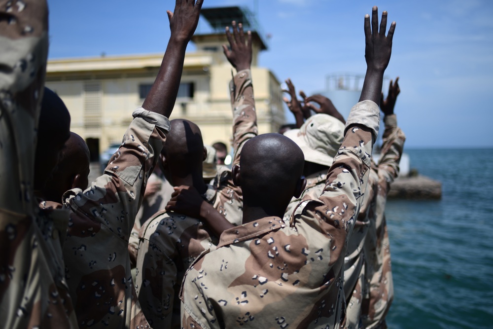 U.S. Navy MSRON 11 Trains Djiboutian Navy Recruits