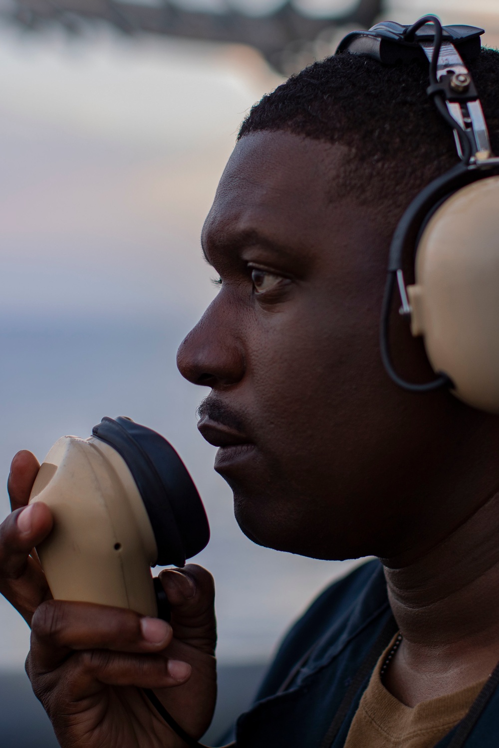 Sunset aboard USS Essex