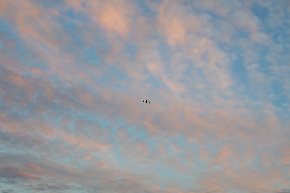 Sunset aboard USS Essex