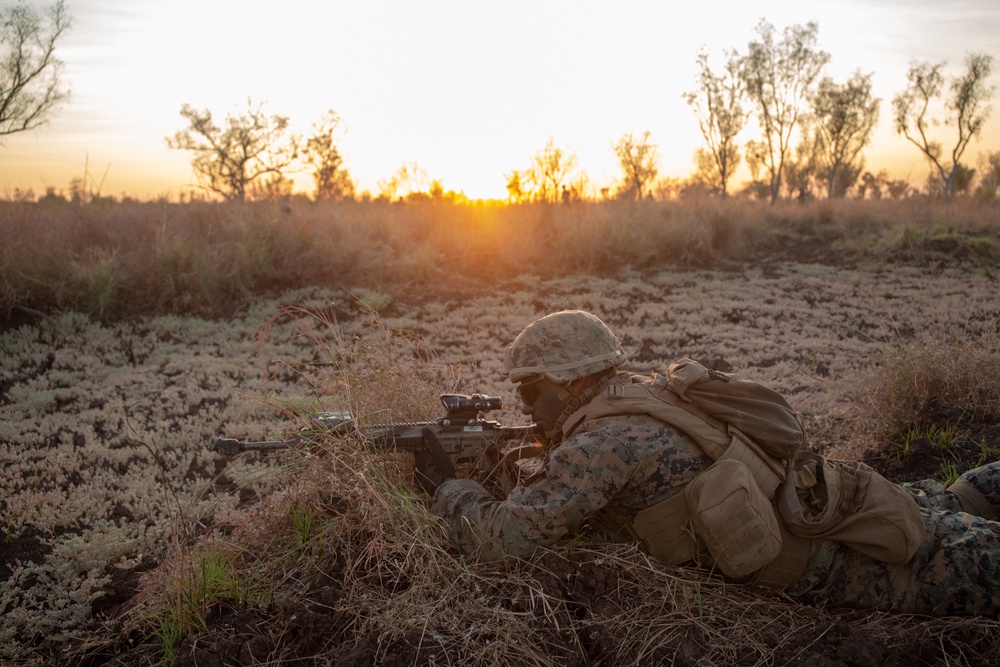 Animal Co. Conducts an air raid during Exercise Koolendong