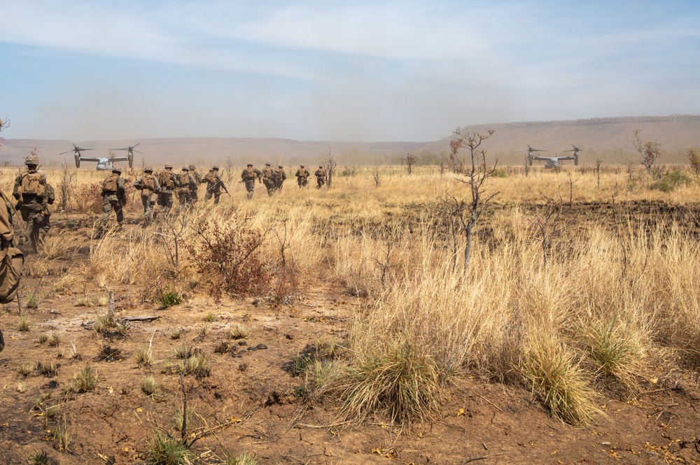 Animal Co. Conducts an air raid during Exercise Koolendong