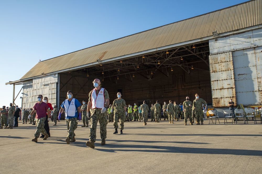 Afghanistan Evacuees arrive at NAVSTA Rota