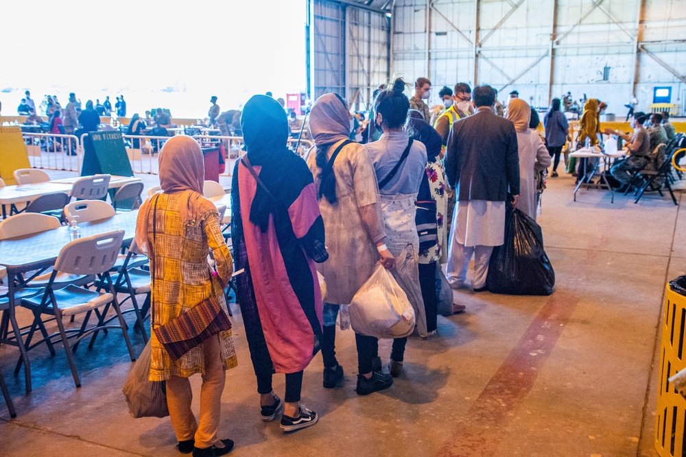 Evacuees from Afghanistan Arrive at Naval Station Rota
