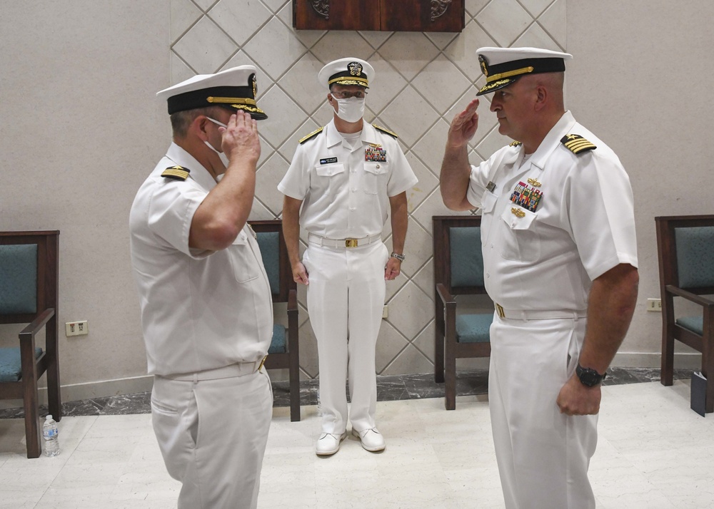 Forward Deployed Regional Maintenance Center Holds Change of Command Ceremony