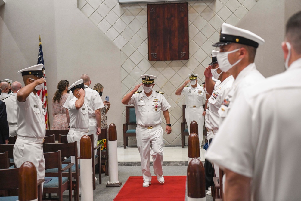 Forward Deployed Regional Maintenance Center Holds Change of Command Ceremony