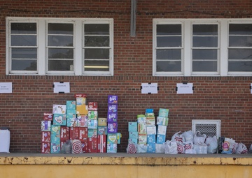 Marines and Civilians donate to Afghan Families