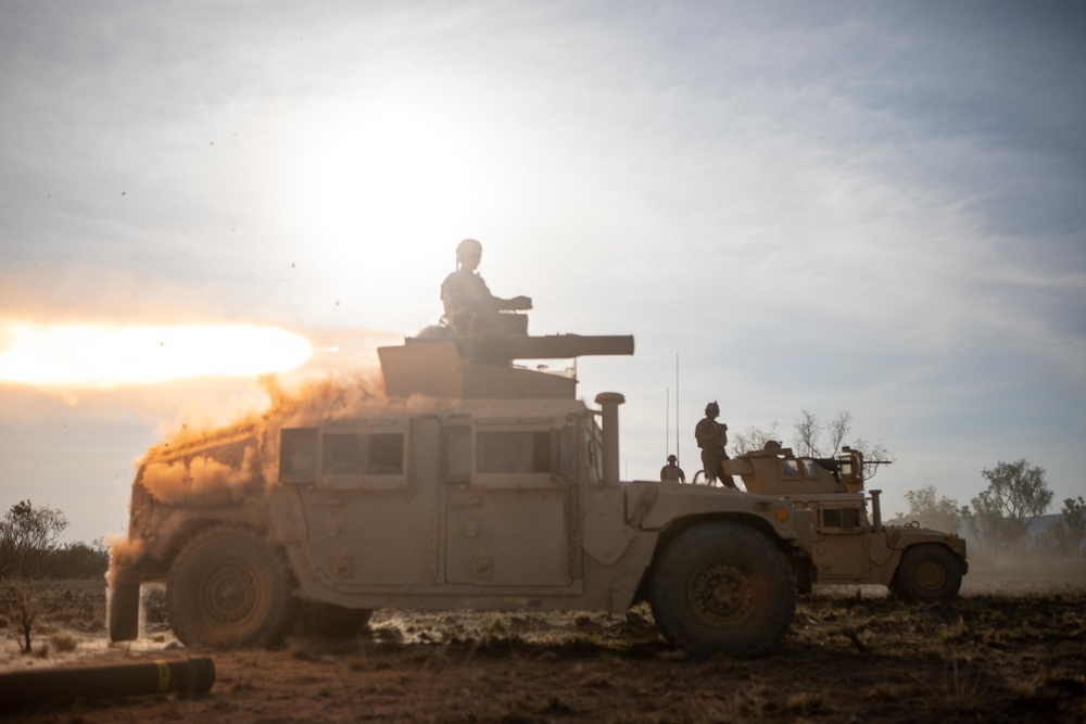 Combined Anti-Armor Team Red platoon conducts live fire for Exercise Koolendong