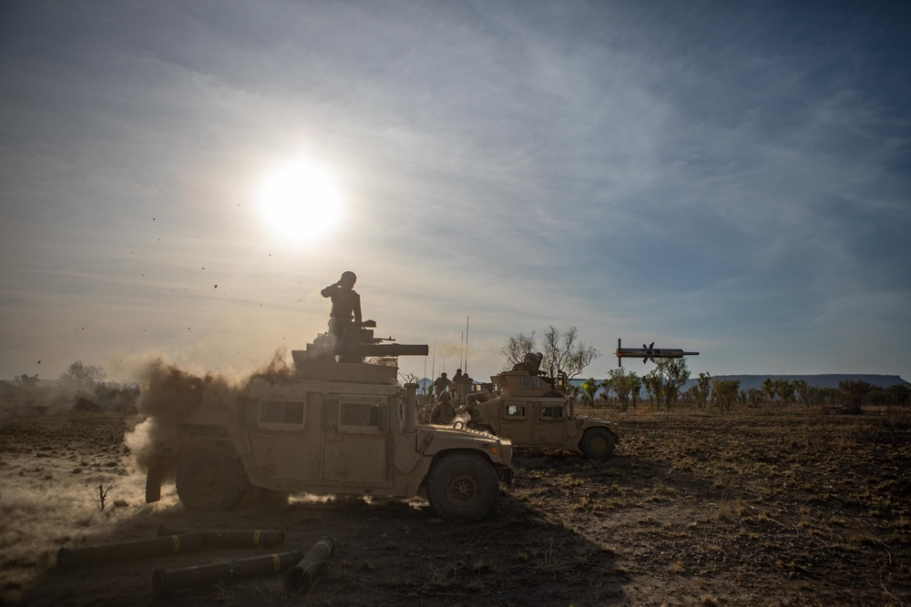 Combined Anti-Armor Team Red platoon conducts live fire for Exercise Koolendong