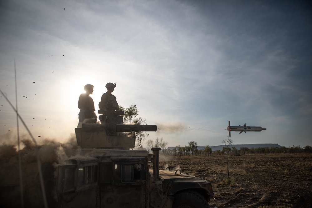 Combined Anti-Armor Team Red platoon conducts live fire for Exercise Koolendong