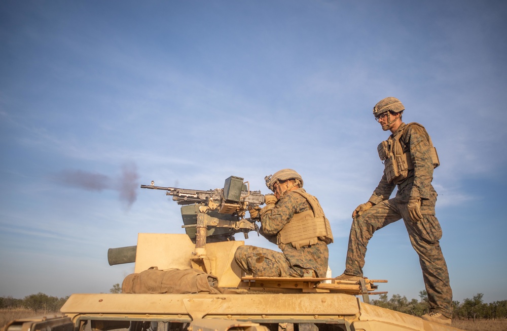 Combined Anti-Armor Team Red platoon conducts live fire for Exercise Koolendong