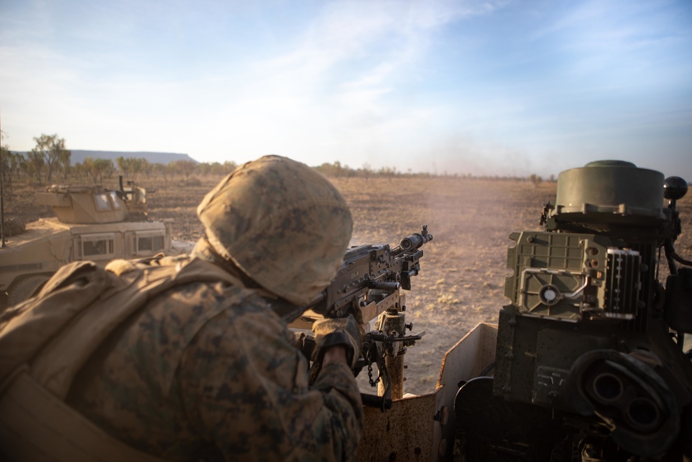 Combined Anti-Armor Team Red platoon conducts live fire for Exercise Koolendong