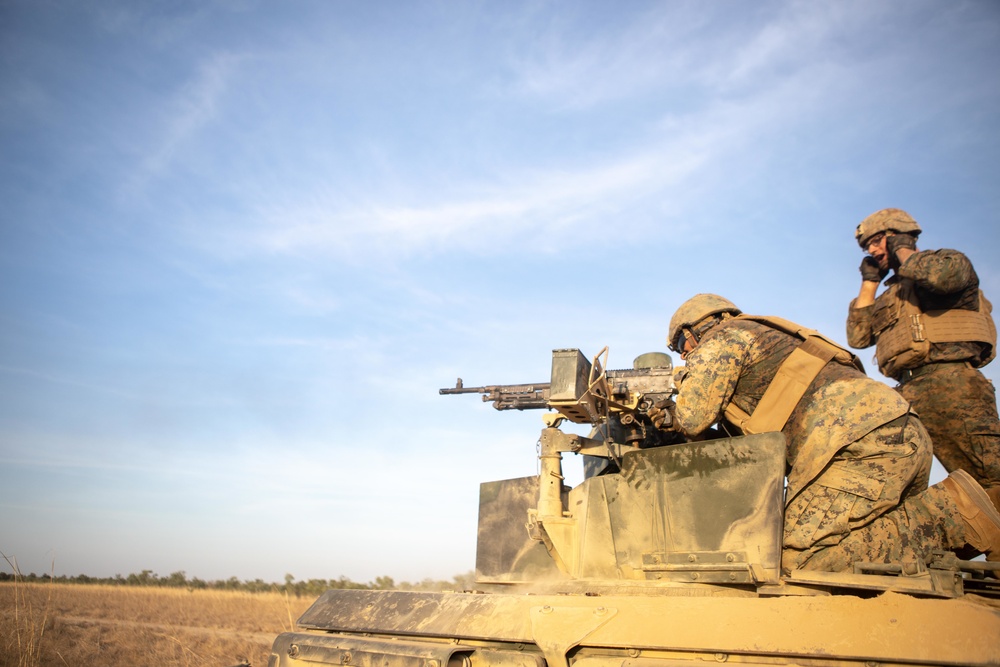 Combined Anti-Armor Team Red platoon conducts live fire for Exercise Koolendong