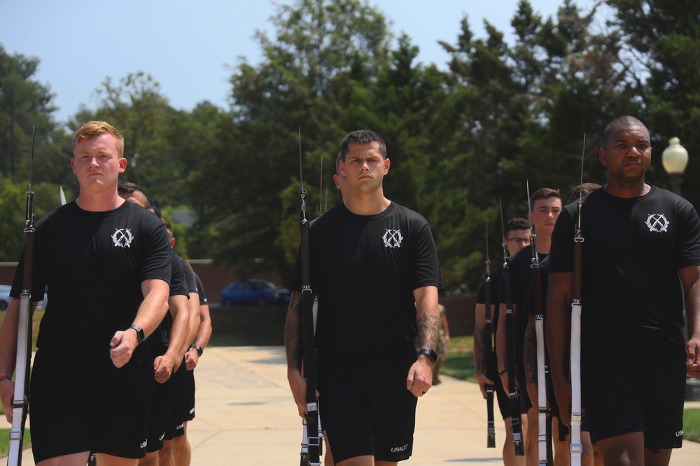 U.S. Air Force Honor Guard Drill hosted the U.S. Army Drill Team for a training and relationship-building event