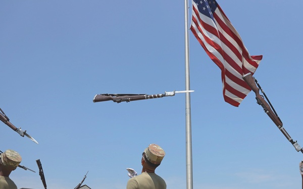 U.S. Air Force Honor Guard Drill hosted the U.S. Army Drill Team for a training and relationship-building event
