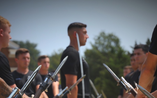 U.S. Air Force Honor Guard Drill hosted the U.S. Army Drill Team for a training and relationship-building event