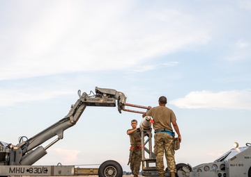 2nd AMXS loads naval mines in support of training mission