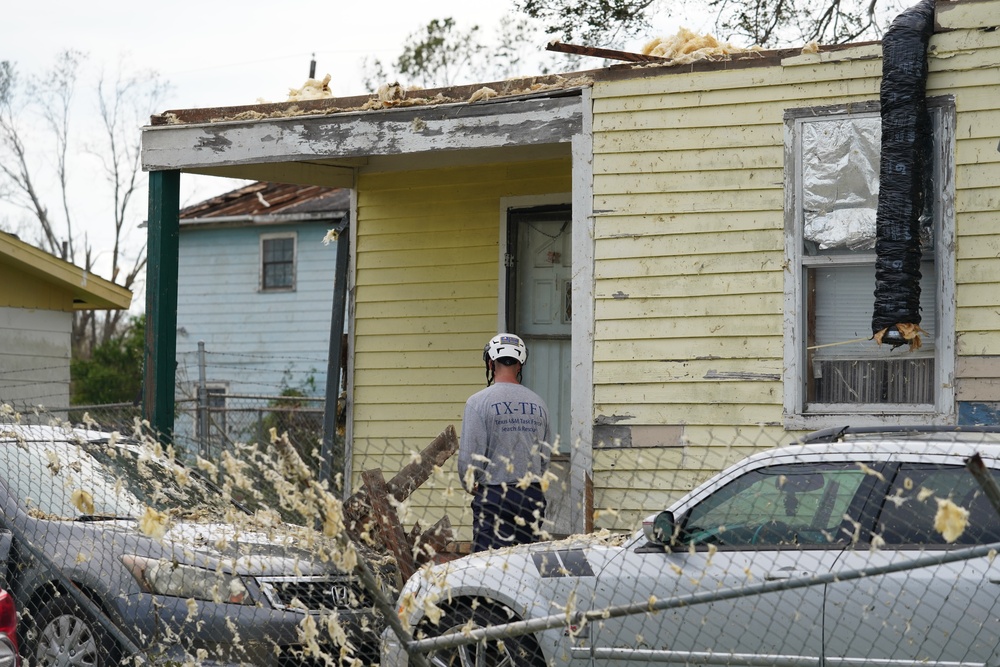 Texas Taskforce One Conducts Damage Assessments After Hurricane Ida Landfall