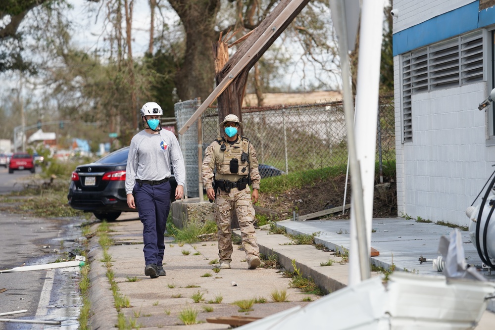 Texas Taskforce One Conducts Damage Assessments After Hurricane Ida Landfall