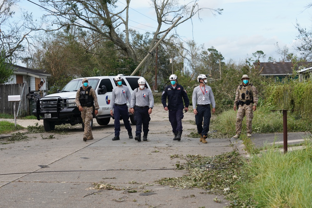 Texas Taskforce One Conducts Damage Assessments After Hurricane Ida Landfall