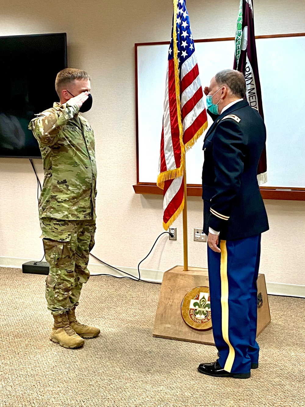 Reserve officer takes oath at BJACH