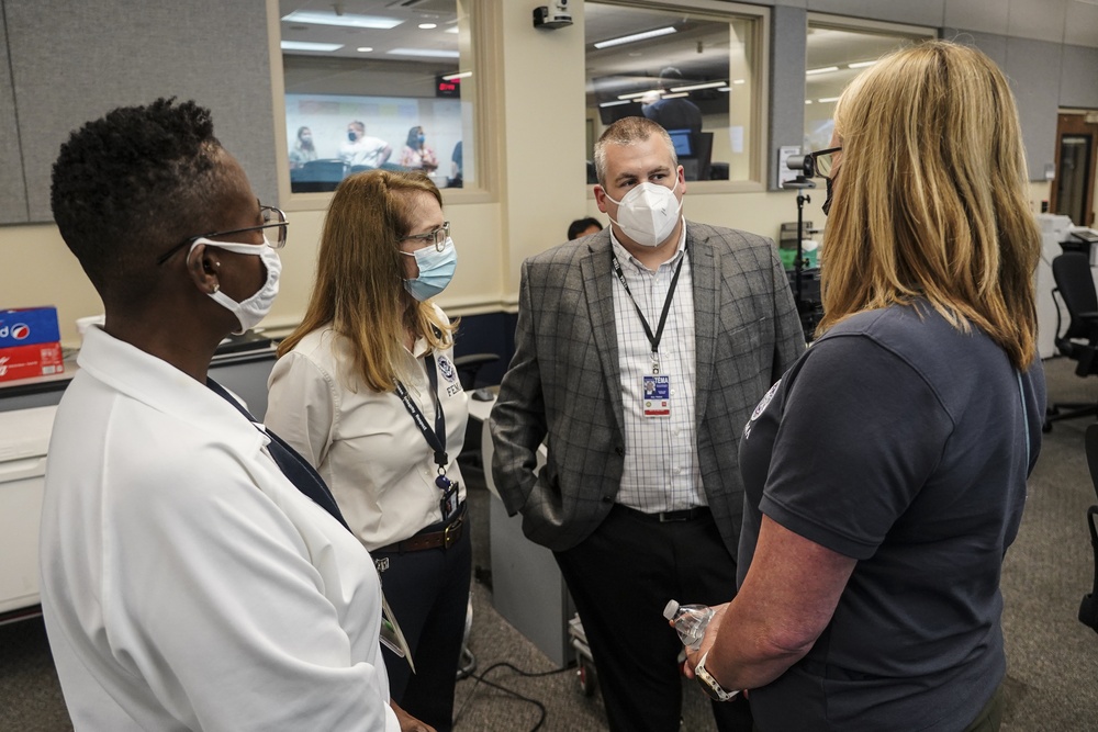 FEMA Leadership At Emergency Operation Center