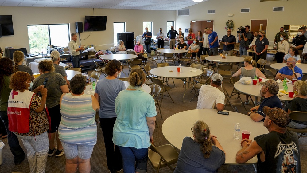 Governor Speaks to Survivors