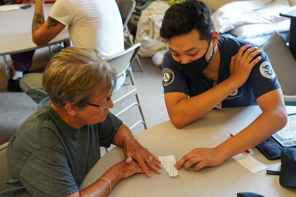 FEMA Corps Speaks With Survivor in Tennessee