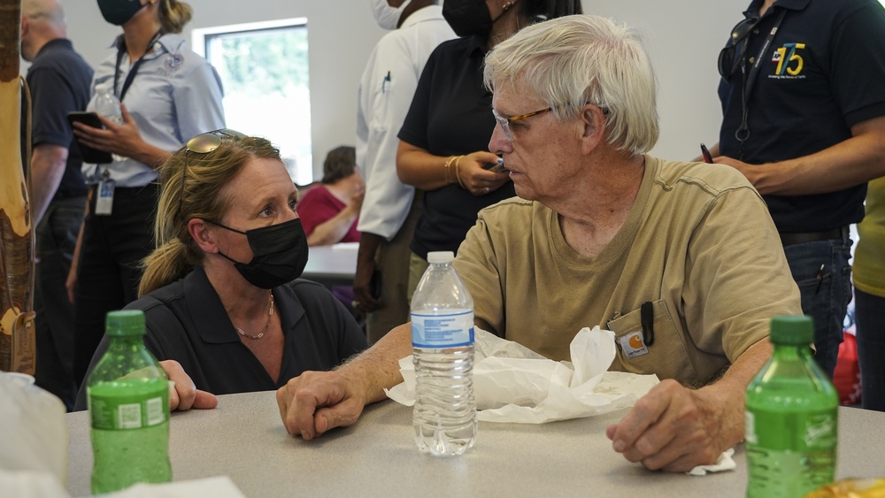 FEMA Administrator Criswell Speaks With Survivor