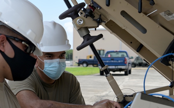 156th Combat Communications Squadron training