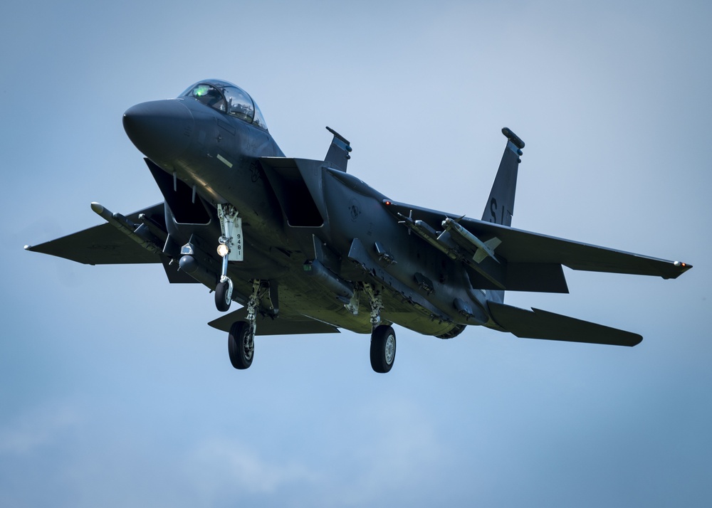 F-15E Strike Eagles Take off and Land at SJAFB