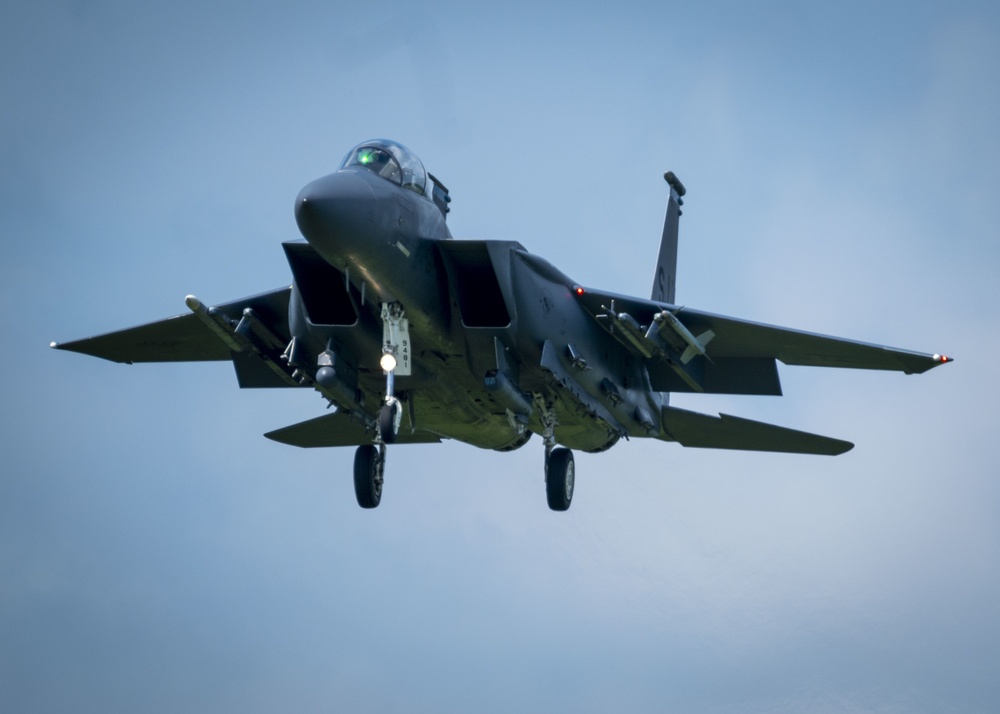 F-15E Strike Eagles Take off and Land at SJAFB