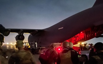 Evacuation at Hamid Karzai International Airport