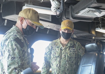 USS Coronado (LCS 4) Hosts RDML Sciretta
