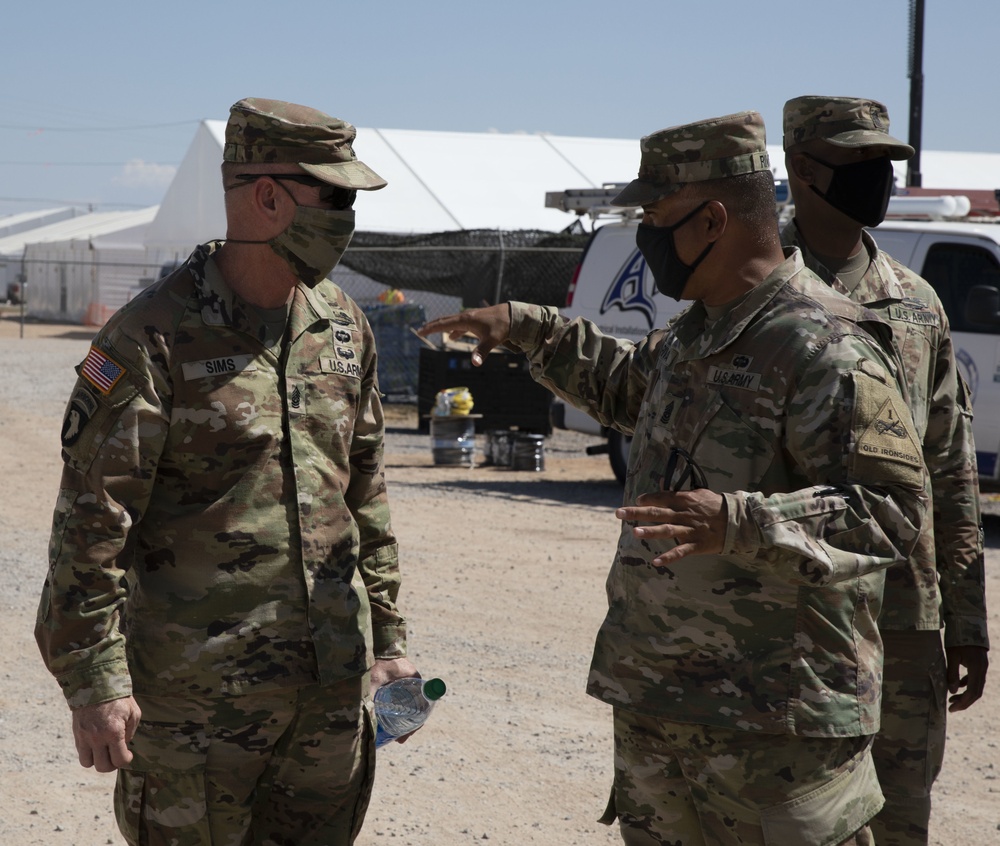 FORSCOM command sergeant major visits Fort Bliss' Doña Ana Complex