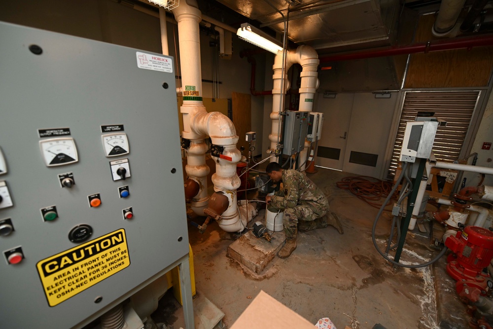 Holloman civil engineers keep Heating Ventilation Air Conditioning units running