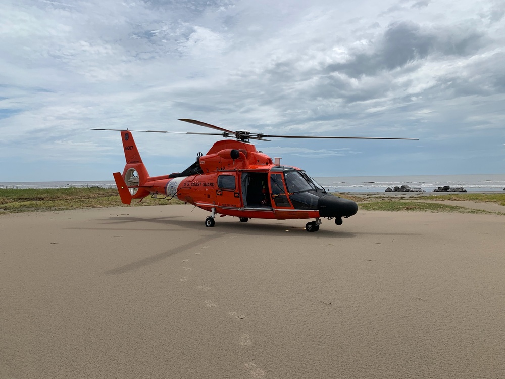 Coast Guard conducts search and rescue operations following Hurricane Ida