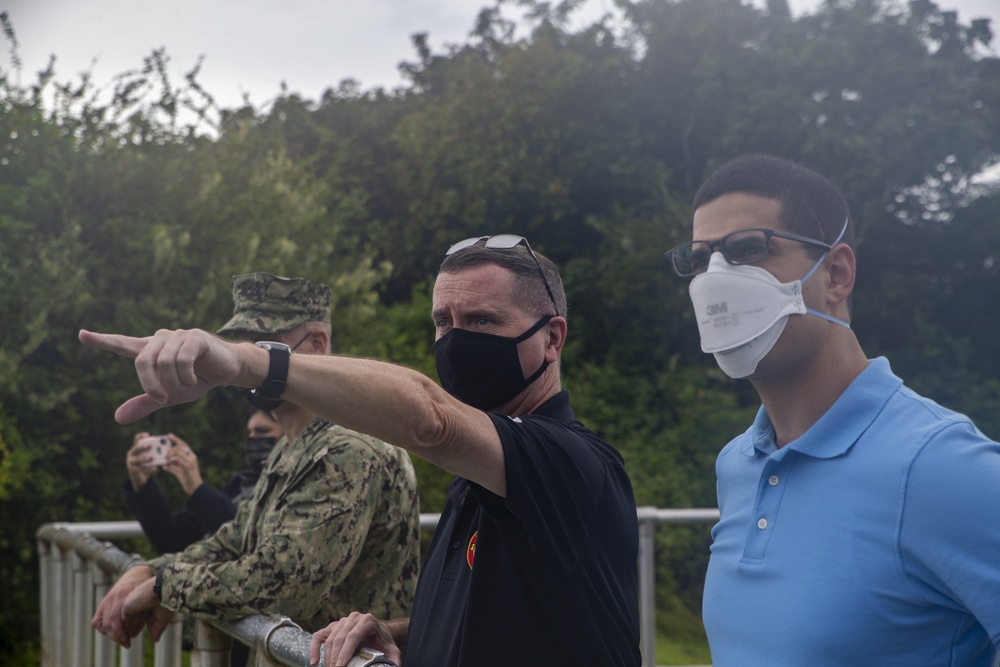 Congressional Staff for Senator Josh Hawley visit MCB Camp Blaz