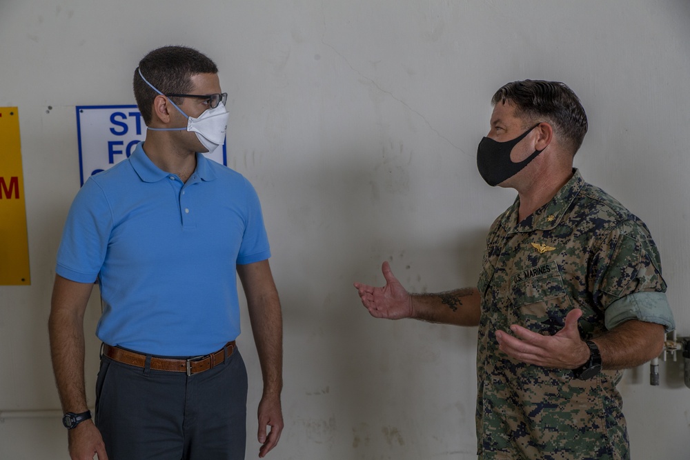 Congressional Staff for Senator Josh Hawley visit MCB Camp Blaz