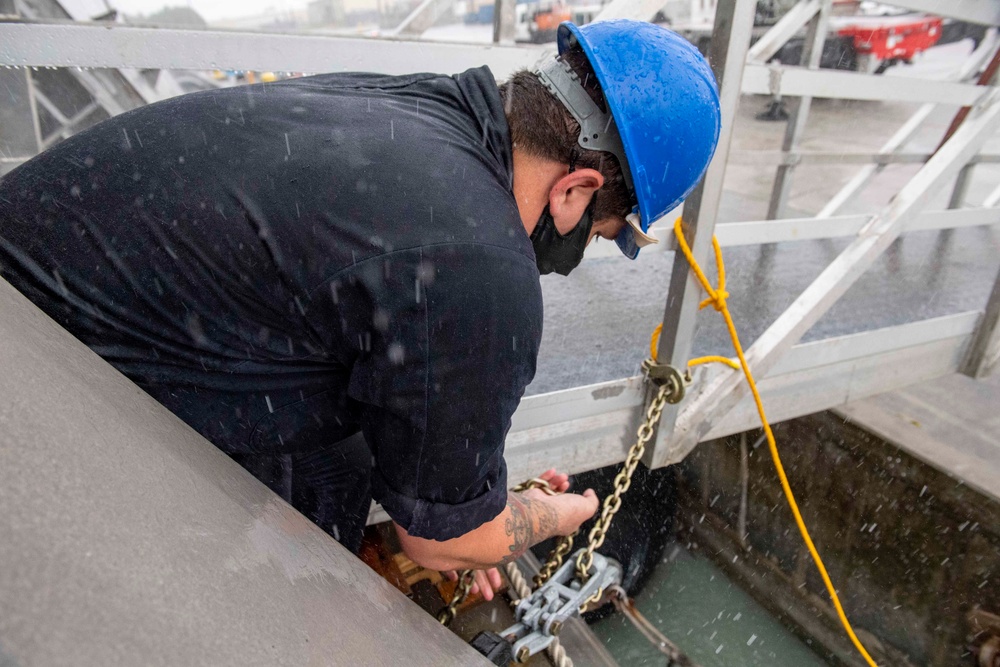 Sea And Anchor Aboard USS Charleston (LCS 18)