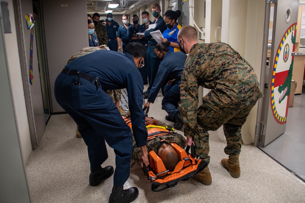 USS Portland (LPD 27) Medical Training