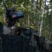 Battle Group Poland's Poacher Troop fires and maneuvers to practice reconnaissance tactics