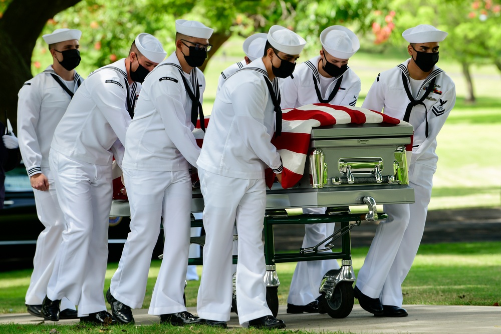 Funeral for USS Oklahoma sailor accounted for from WWII – WT1 Charles E. Hudson