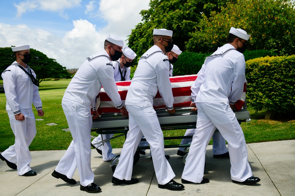 Funeral for USS Oklahoma sailor accounted for from WWII – WT1 Charles E. Hudson